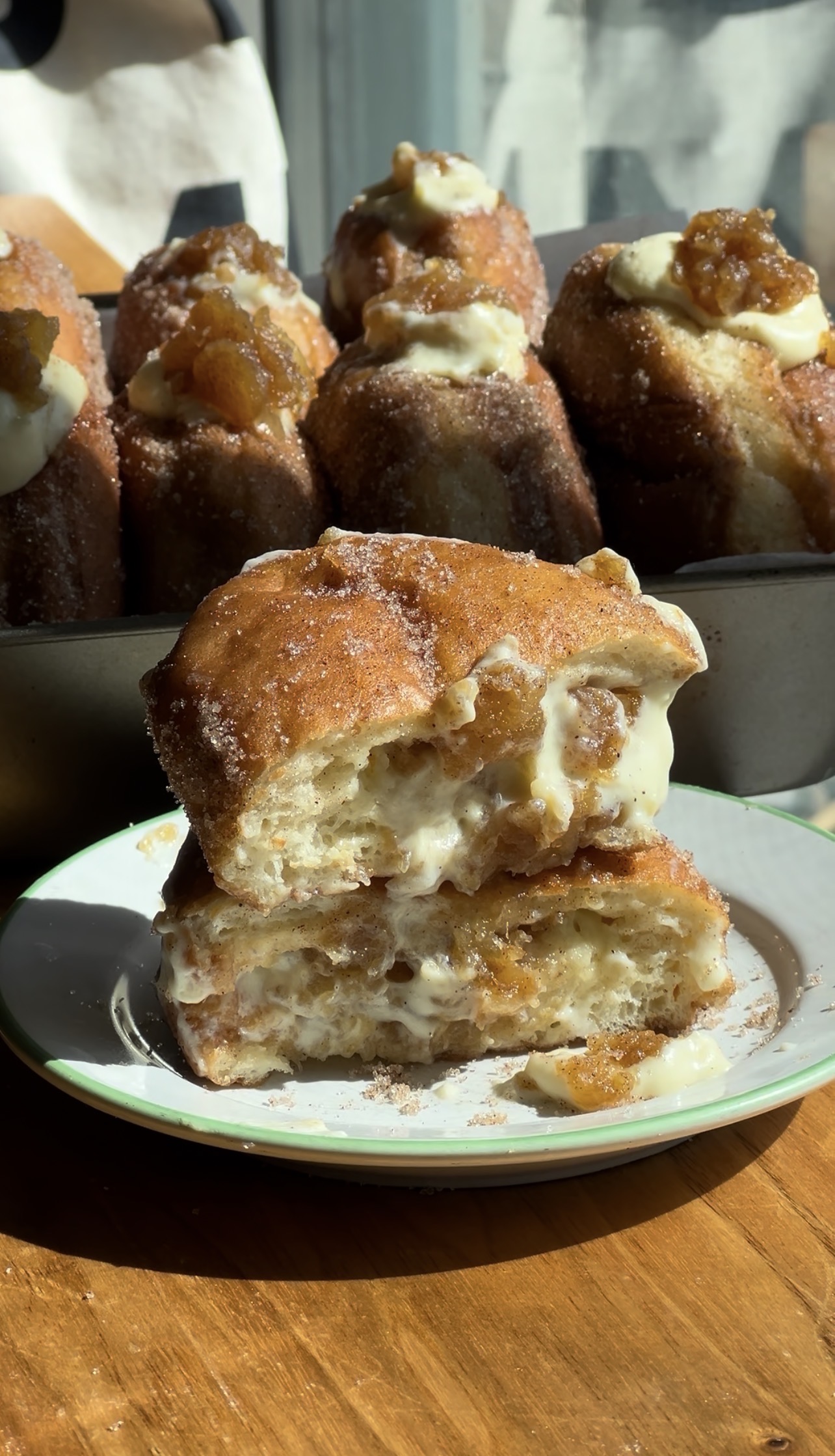 Apple Custard Donut