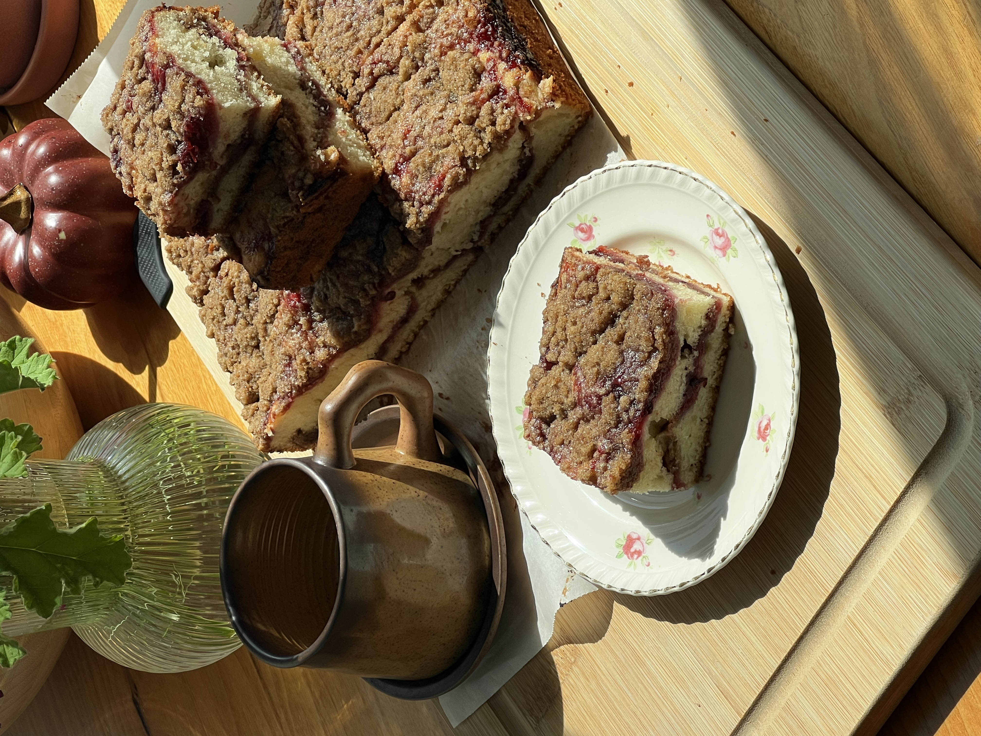 Cinnamon Plum Coffee Cake