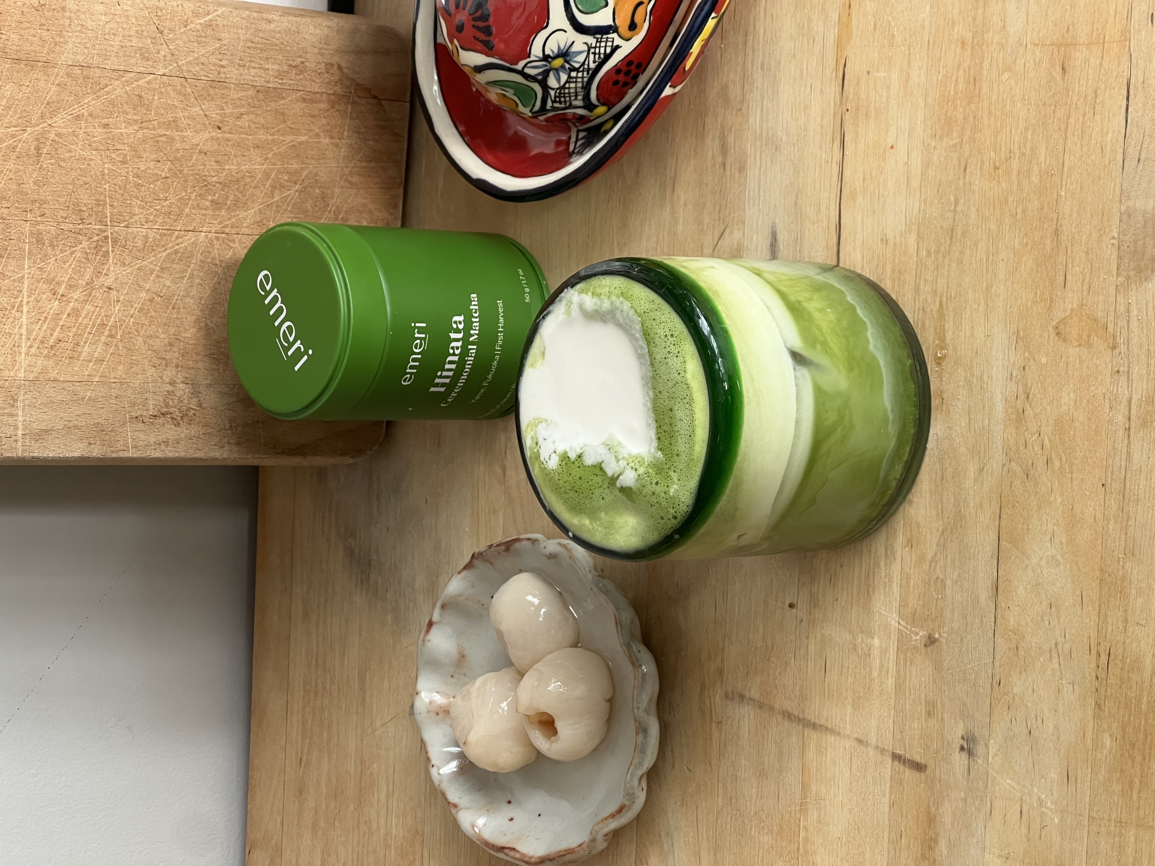 Lychee Matcha Latte