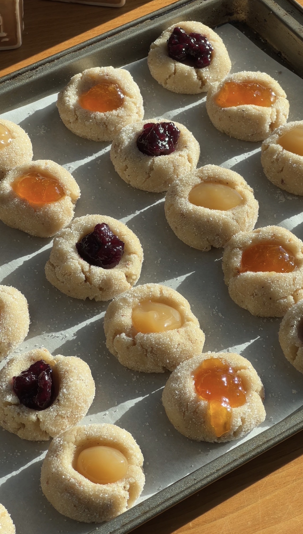 Peanut Butter Thumbprint Cookies