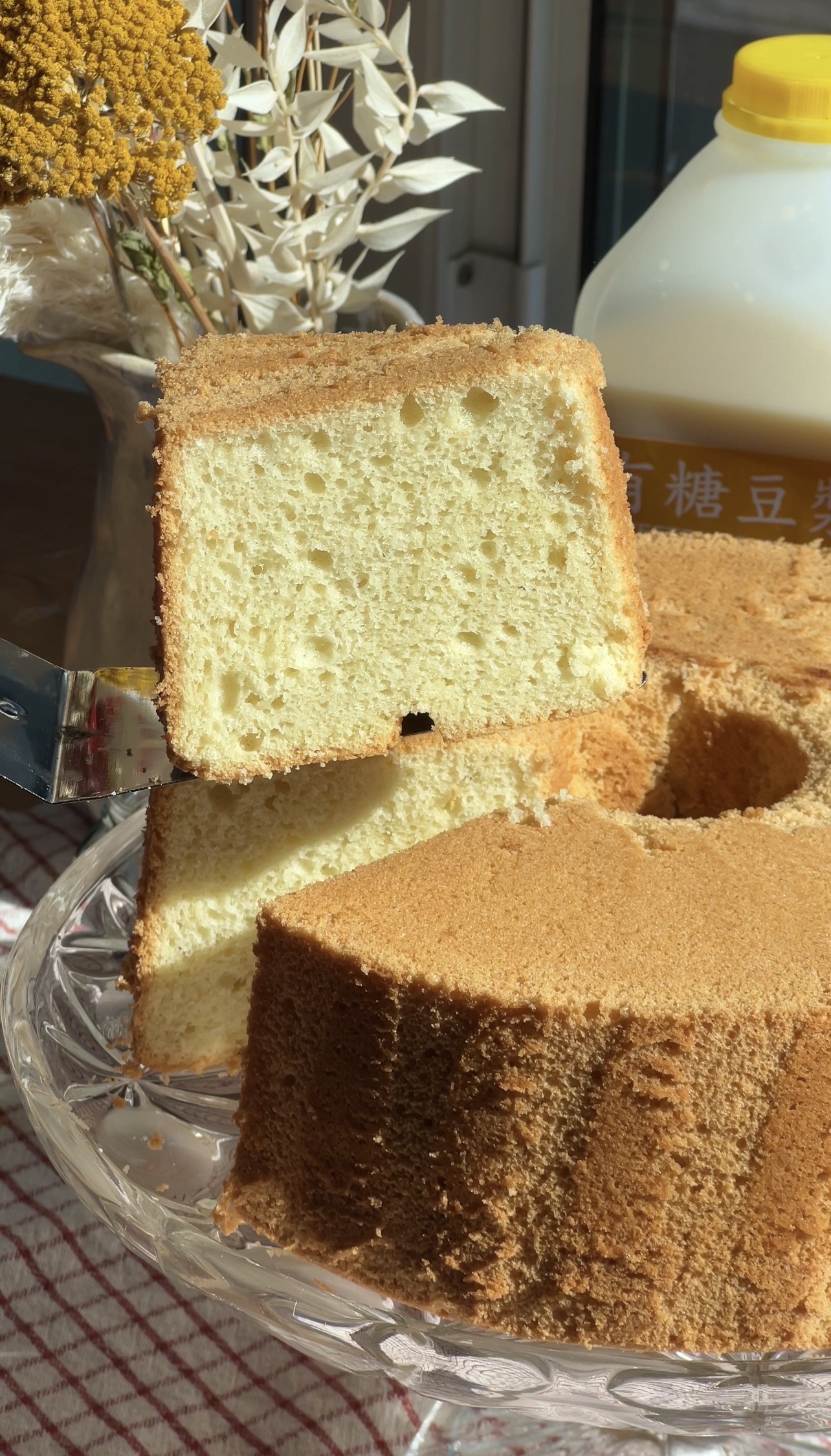 Tofu Hua Chiffon Cake