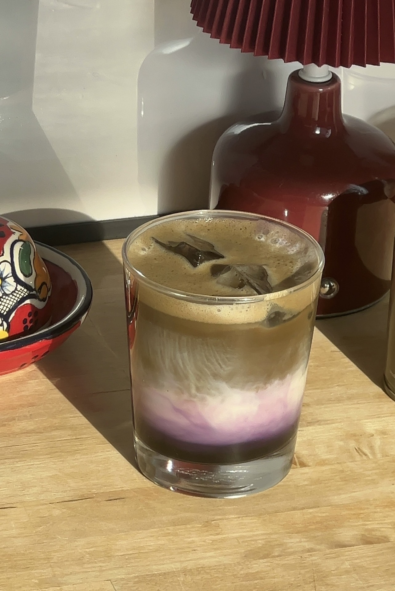Ube Hojicha Latte