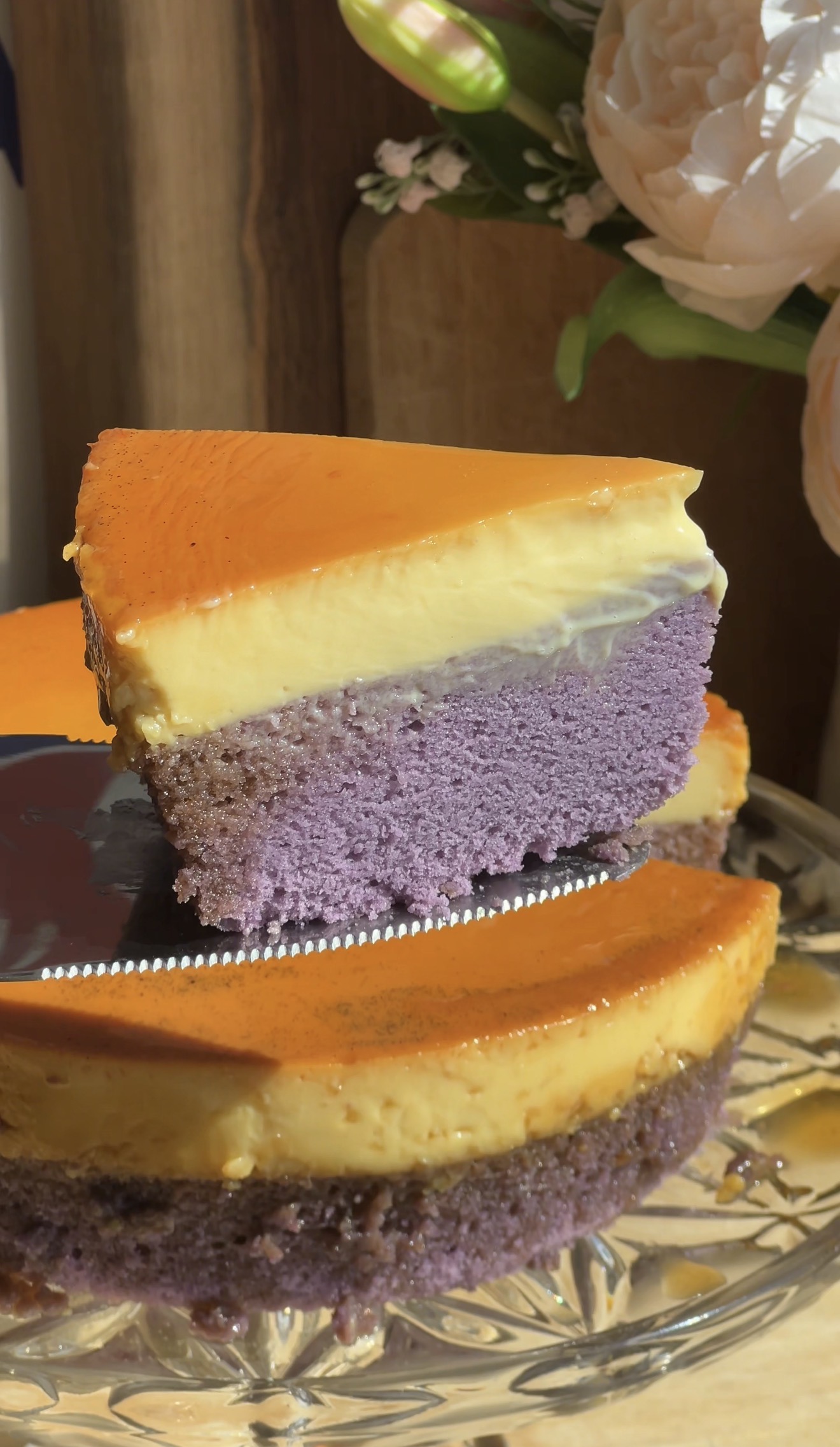 Ube Leche Flan Cake
